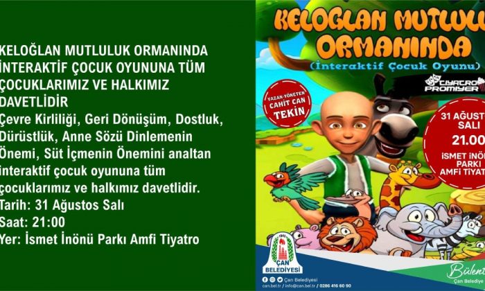Çan Belediyesi’nden Çocuklara Tiyatro