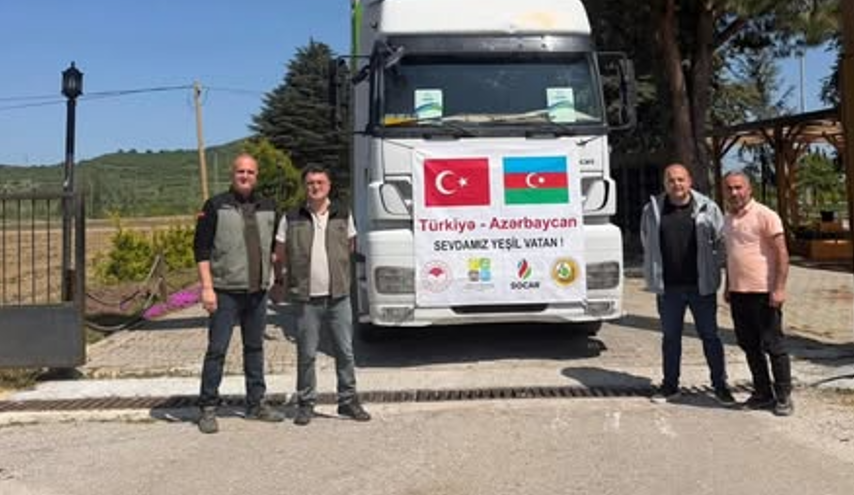 Kardeş Ülkeye Büyük Destek! Çanakkale’den 3 TIR Dolusu Fidan Gönderildi